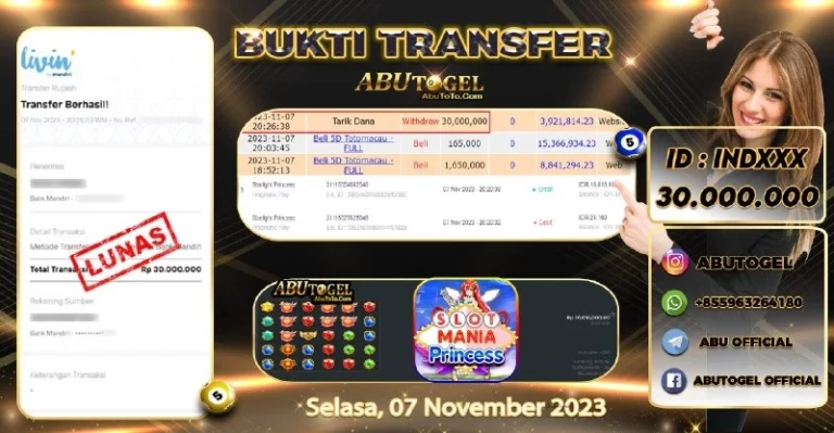 Jackpot Abu Togel Slot Online Selasa 07 November 2023